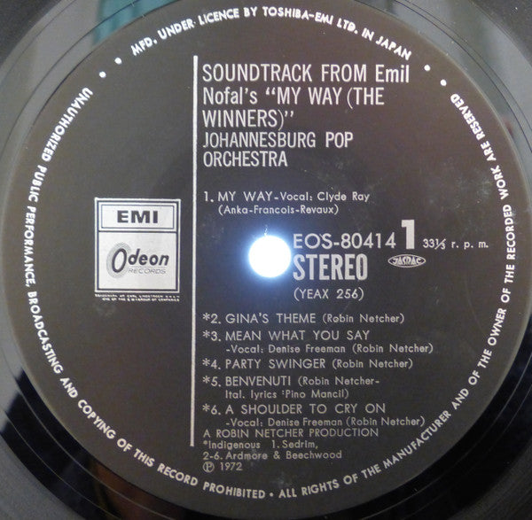 Johannesburg Pop Orchestra, Clyde Ray (2), Denise Freeman - My Way (The Winners) (LP, Album)