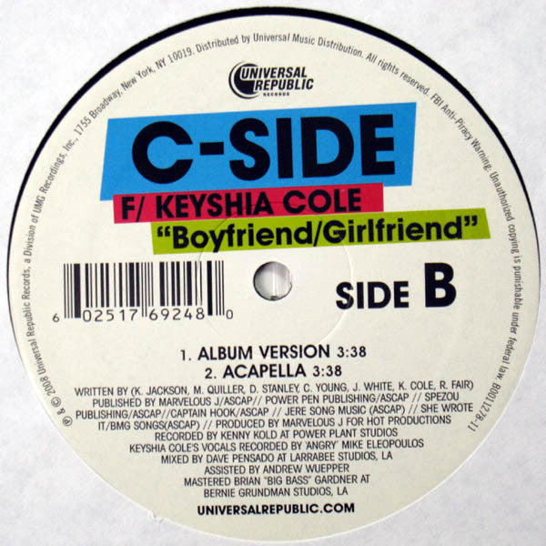 C-SIDE - Boyfriend/Girlfriend (12")