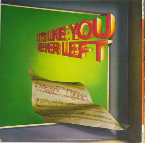 Dave Mason = デイヴ・メイスン* - It's Like You Never Left = 忘れえぬ人 (LP, Album, Gat)