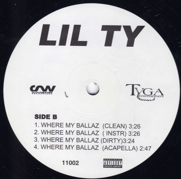 Lil Ty - I'm Bad / Where My Ballaz (12")