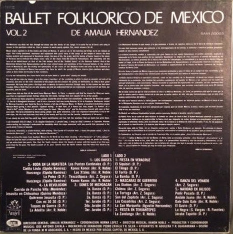 Ballet Folklorico De Mexico - Ballet Folklorico De Mexico Vol. 2 (LP, Album)