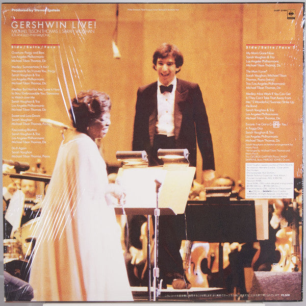 Michael Tilson Thomas, Sarah Vaughan, Los Angeles Philharmonic* - Gershwin Live! (LP, Album)