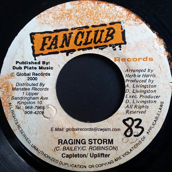 Capleton - Raging Storm / Can't Trick Wi(7")