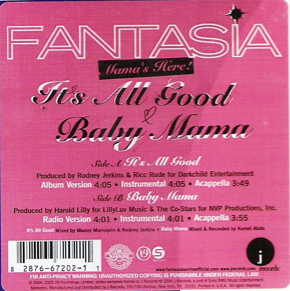 Fantasia (4) - It's All Good (12"")