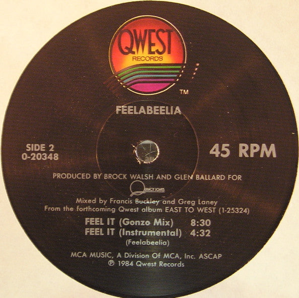 Feelabeelia - Feel It (12")