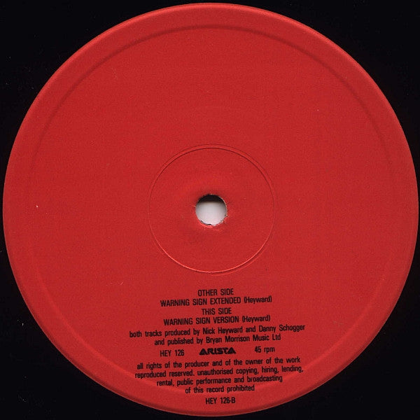 Nick Heyward - Warning Sign (12")