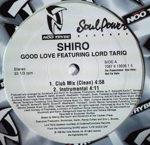 Shiro Featuring Lord Tariq - Good Love (12", Promo)