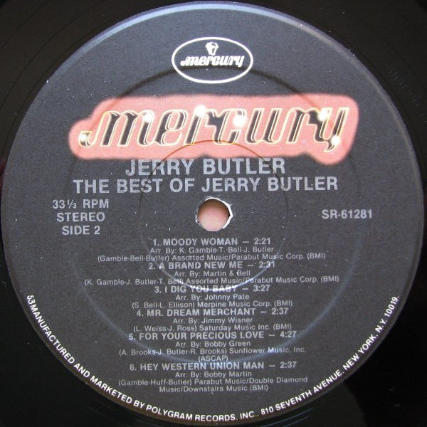 Jerry Butler - The Best Of Jerry Butler (LP, Comp, RE)