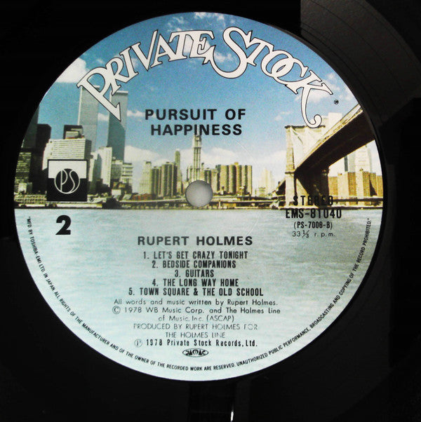 Rupert Holmes - Pursuit Of Happiness (LP)