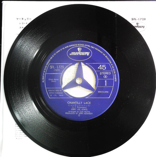 Jerry Lee Lewis - Chantilly Lace / Me And Bobby McGee (7")