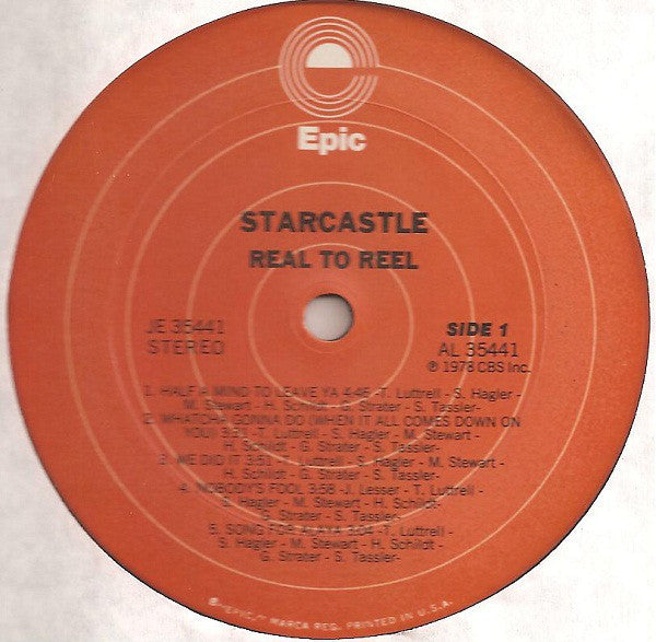 Starcastle - Real To Reel (LP, Album, San)