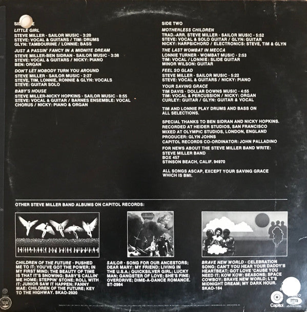 The Steve Miller Band* - Your Saving Grace (LP, Album, RE, Los)