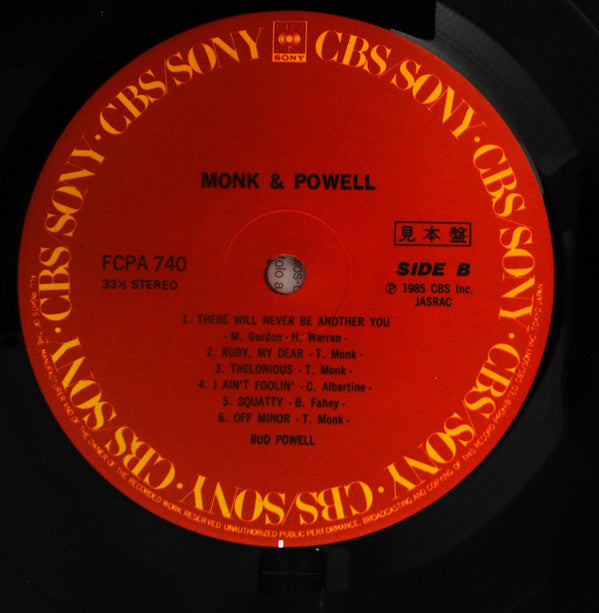 Thelonious Monk / Bud Powell - Monk & Powell (LP, Comp, Promo)