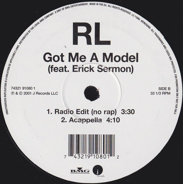 RL (2) Feat. Erick Sermon - Got Me A Model (12"", Promo)