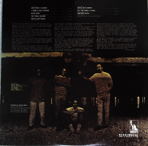 The Jazz Crusaders* - Give Peace A Chance (LP, Album, Gat)
