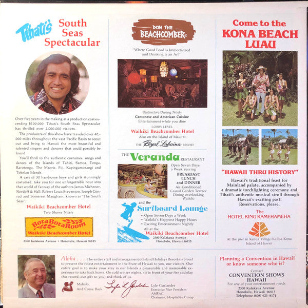Unknown Artist - Tihati's South Seas Spectacular (LP, Comp, Yel)