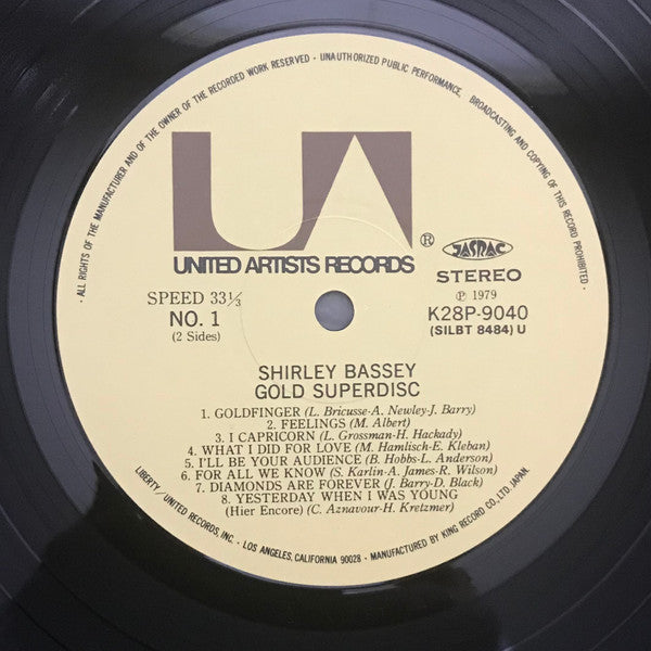 Shirley Bassey - Gold Superdisc (LP, Comp, Ltd, S/Edition)