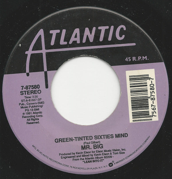 Mr. Big - To Be With You / Green-Tinted Sixties Mind (7", Single, Spe)