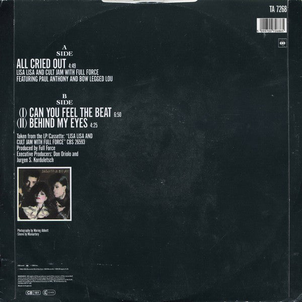 Lisa Lisa & Cult Jam With Full Force - All Cried Out (12")