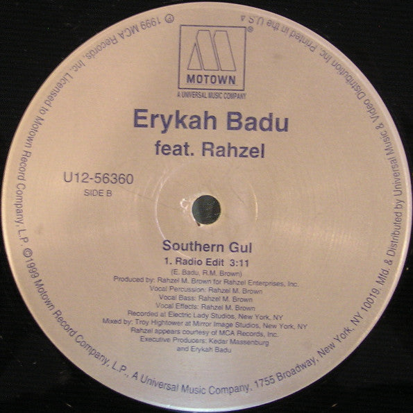 Erykah Badu - Southern Gul (12"")